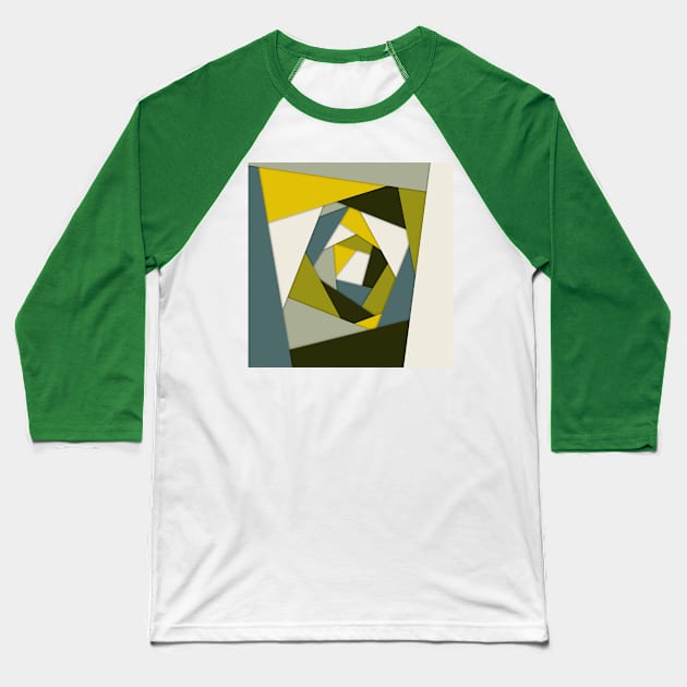 Geometric Layers Baseball T-Shirt by perkinsdesigns